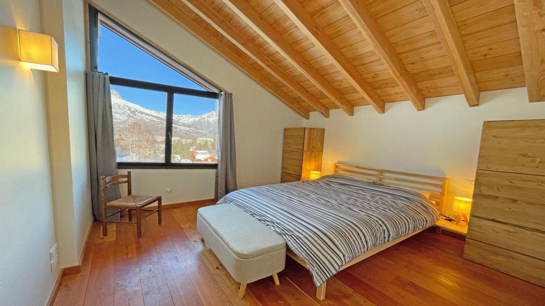 Holiday in mountain resort 5 room duplex chalet 12 people - Chalet Le Tou - Puy-Saint-Vincent - Bedroom