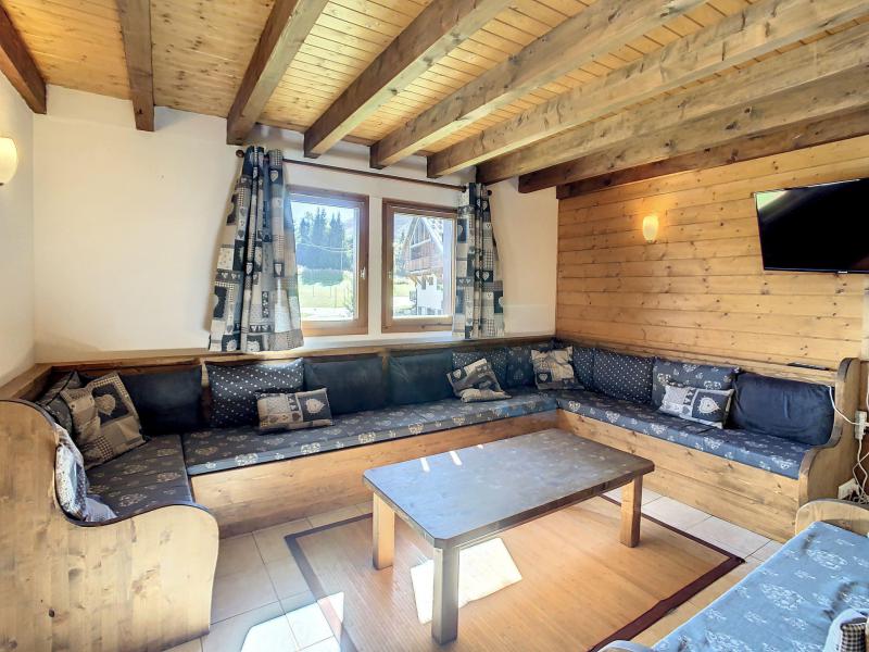 Holiday in mountain resort 4 room duplex chalet 10 people - Chalet les Bovates - La Toussuire - Living room
