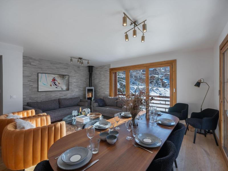 Vakantie in de bergen Chalet 5 kamers 8 personen - Chalet les Mûres - Courchevel - Woonkamer