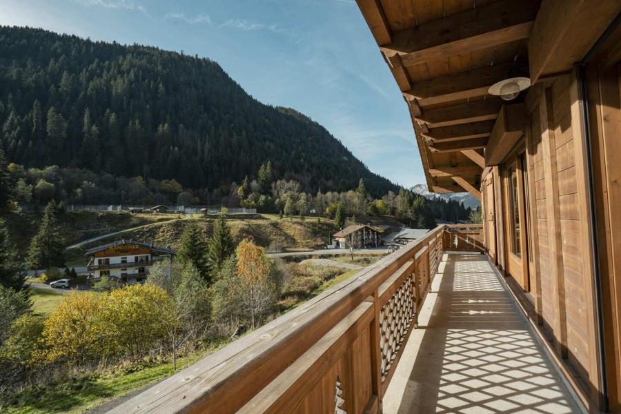 Holiday in mountain resort 6 room duplex chalet 15 people - Chalet Les Noisetiers - Châtel - Balcony