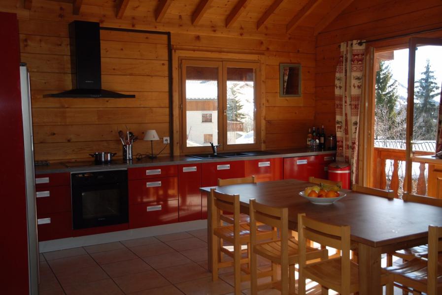 Vakantie in de bergen Chalet les Sapins - Alpe d'Huez - Open keuken