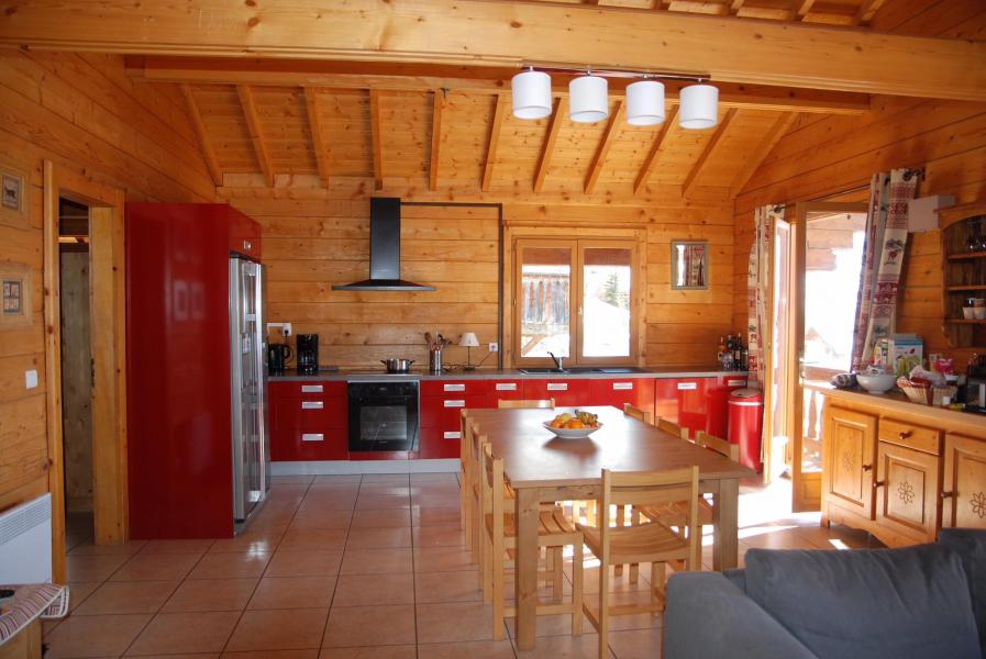 Holiday in mountain resort Chalet les Sapins - Alpe d'Huez - Open-plan kitchen