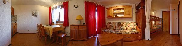 Holiday in mountain resort Studio sleeping corner 4 people (35) - Chalet les Solaret - Arêches-Beaufort - Living room