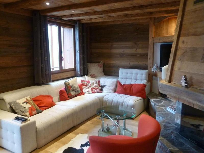 Holiday in mountain resort 7 room triplex chalet 12 people - Chalet les Tournesols 3 - Châtel - Living room