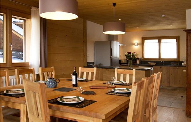Holiday in mountain resort Chalet Levanna Orientale - Les 2 Alpes - Dining area