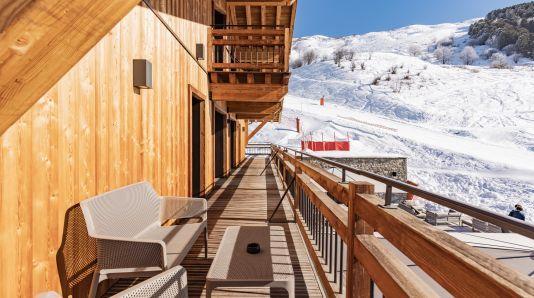 Каникулы в горах Апартаменты дуплекс 7 комнат 15 чел. (3) - Chalet Lodge PureValley - Les Menuires - Балкон