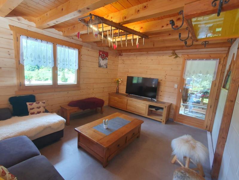 Holiday in mountain resort 5 room duplex chalet 12 people - Chalet Lôu Polaye - Châtel - Living room