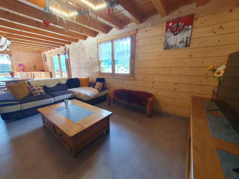 Holiday in mountain resort 5 room duplex chalet 12 people - Chalet Lôu Polaye - Châtel - Living room