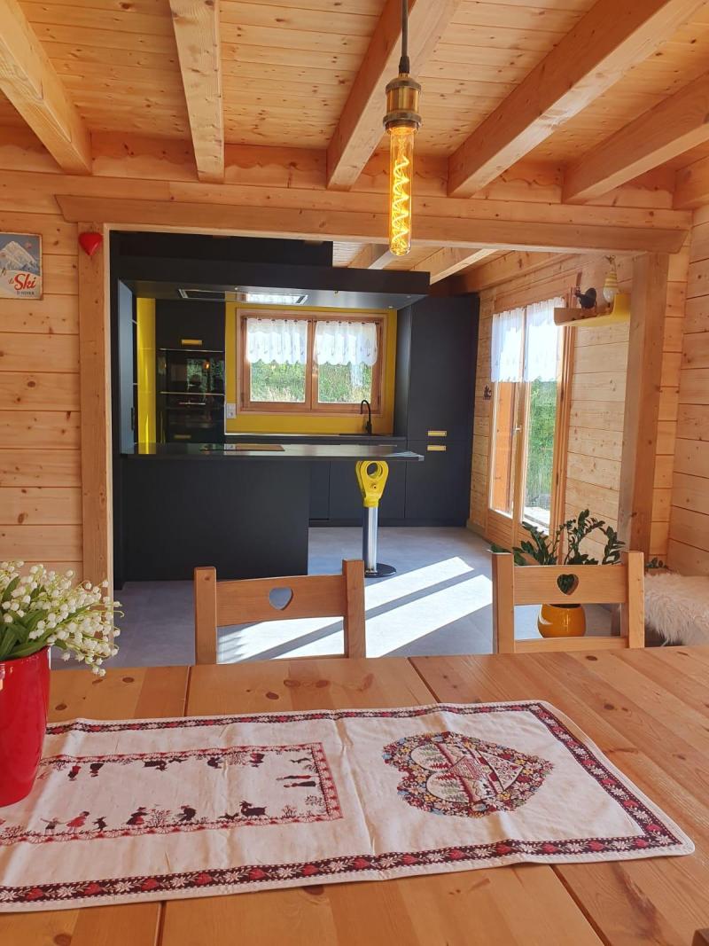 Vakantie in de bergen Chalet duplex 5 kamers 12 personen - Chalet Lôu Polaye - Châtel - Woonkamer