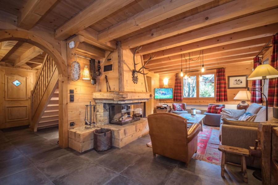 Holiday in mountain resort 6 room chalet 8 people - Chalet Macha - Chamonix - Living room