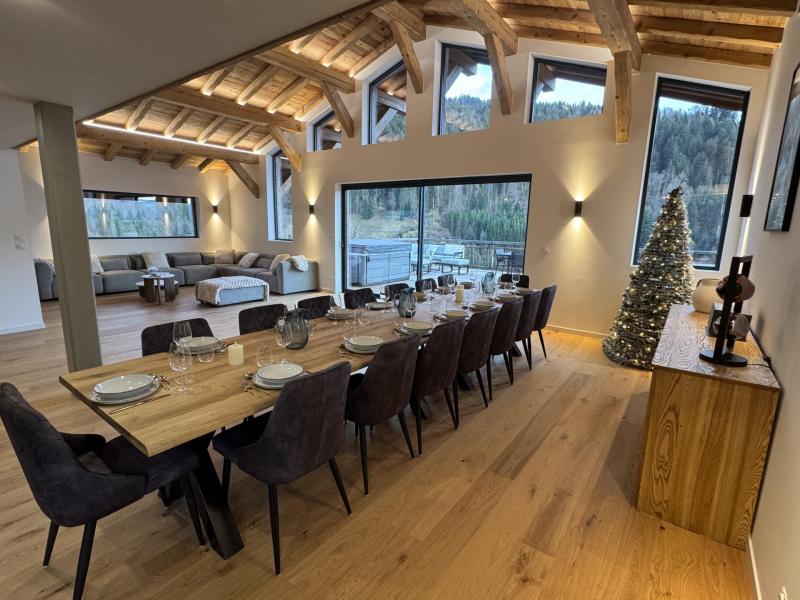 Holiday in mountain resort 7 room apartment 14 people - Chalet Magy - Les Gets - Living room