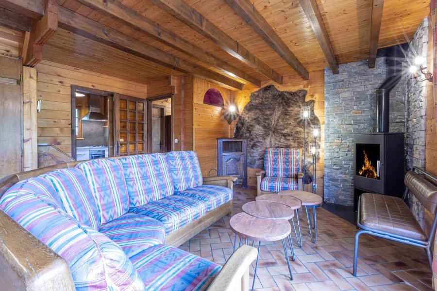 Vakantie in de bergen Chalet 5 kamers mezzanine 8 personen - Chalet Maq Ed Pavei - La Clusaz - Woonkamer