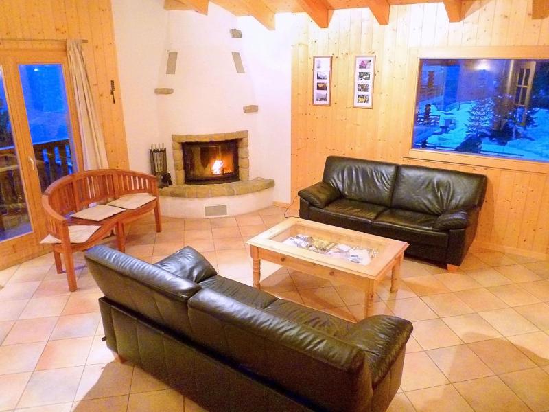Holiday in mountain resort Chalet Maria - La Tzoumaz - Living room