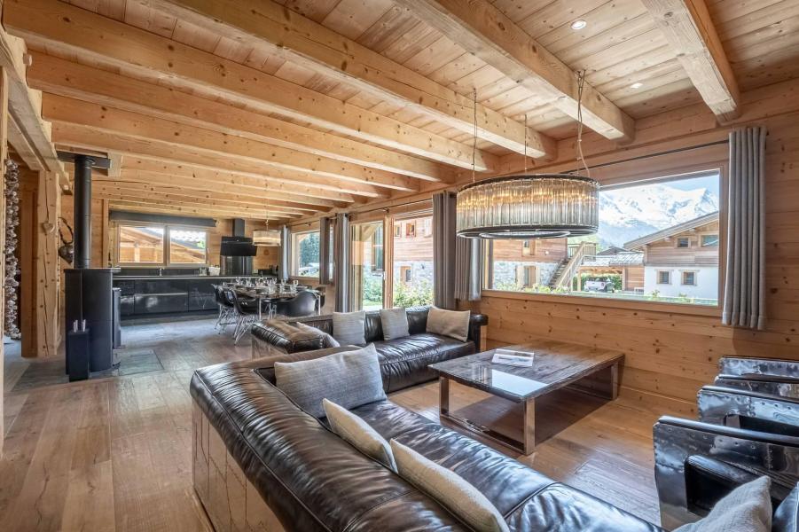 Holiday in mountain resort 6 room duplex chalet 11 people (Marius) - Chalet Marius - Chamonix - Living room