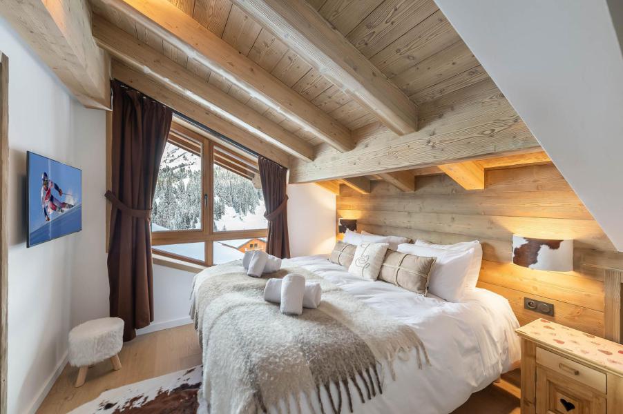 Holiday in mountain resort 6 room semi-detached chalet cabin 10 people - Chalet Marmotte - Méribel-Mottaret - Bedroom
