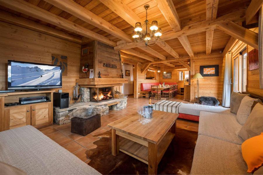 Holiday in mountain resort Chalet Marmotte - Alpe d'Huez - Living area