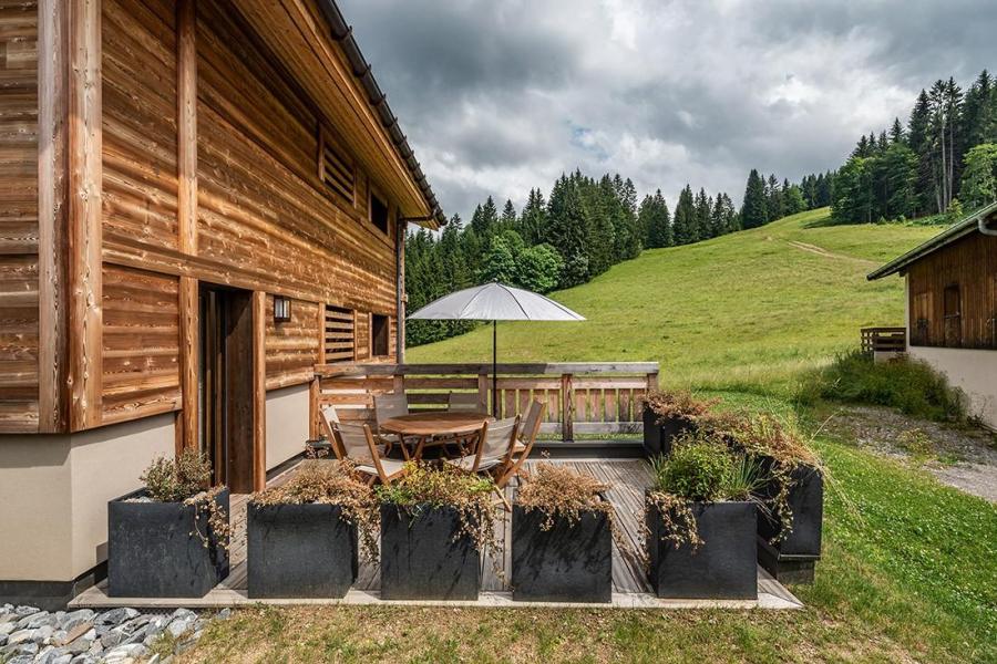Skiverleih 3-Zimmer-Holzhütte für 6 Personen - Chalet Maroussia - Les Gets - Draußen im Sommer