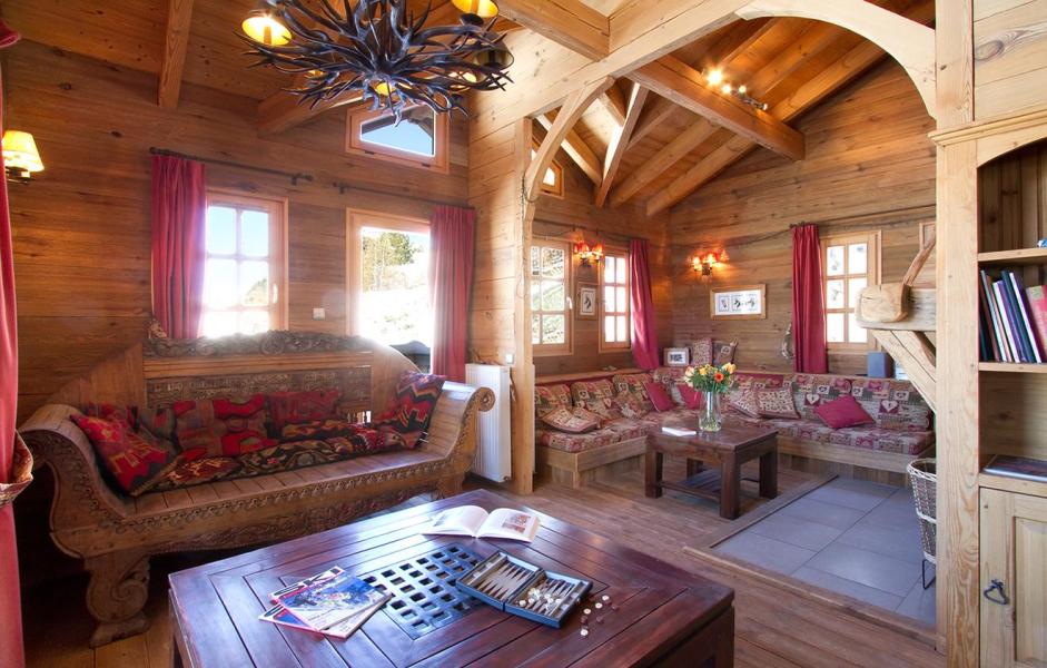 Holiday in mountain resort Chalet Mélusine - Alpe d'Huez - Living room