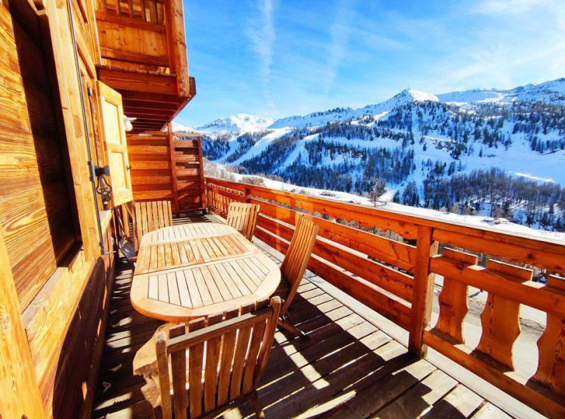 Holiday in mountain resort  - Chalet Mercantour 45 - Isola 2000 - Balcony