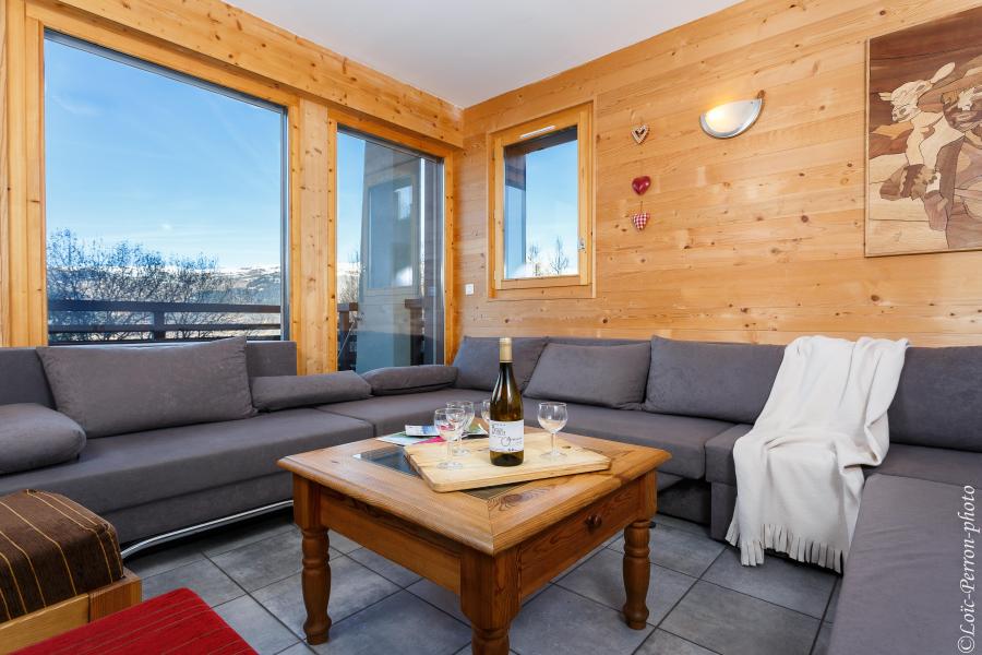 Holiday in mountain resort 7 room chalet 12 people (MTGSIN) - Chalet Montgésin - Montalbert - Living room