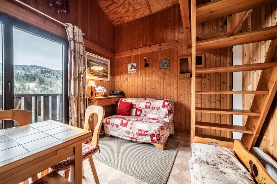 Holiday in mountain resort Semi-detached 2 room chalet 6 people - Chalet Moudon - Les Gets - Living room
