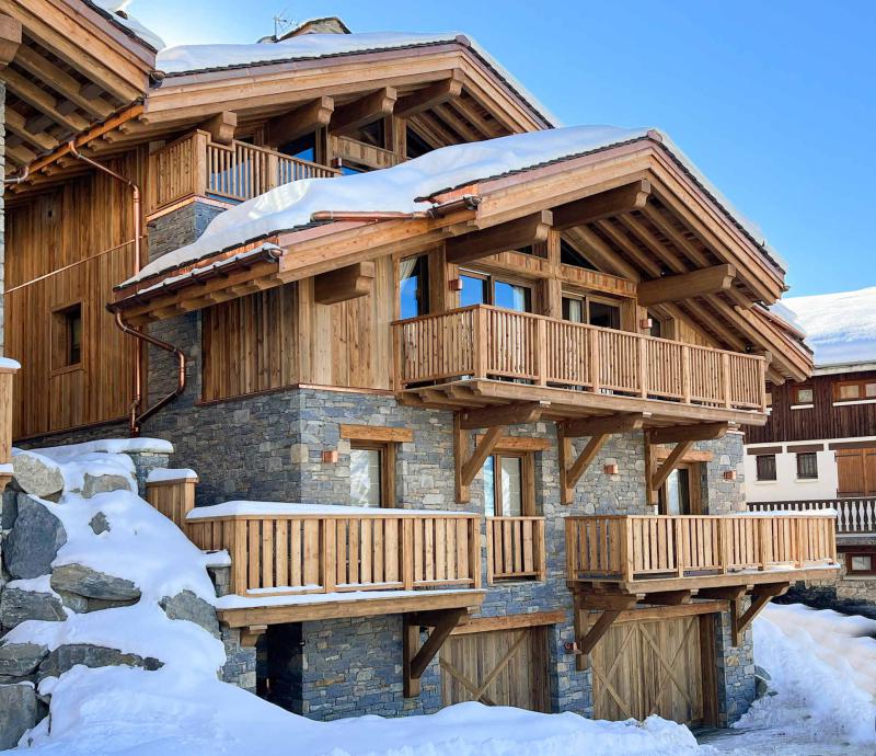 Holiday in mountain resort 8 room quadriplex chalet 15 people - Chalet Nanook - Saint Martin de Belleville