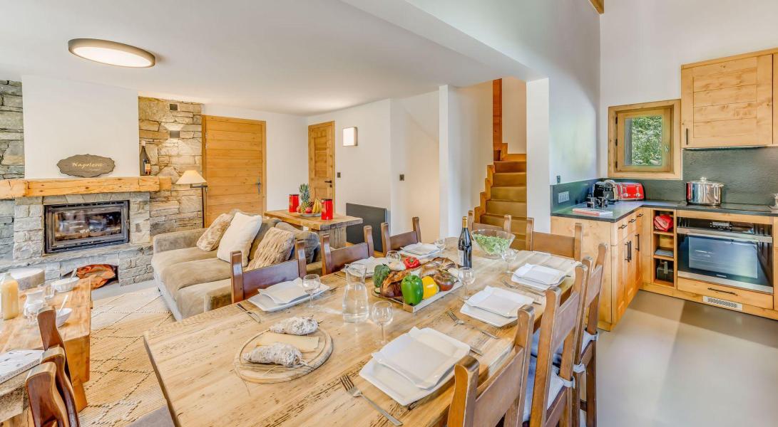 Holiday in mountain resort 6 room triplex chalet 10 people (CH) - Chalet Napoléon - Tignes - Living room