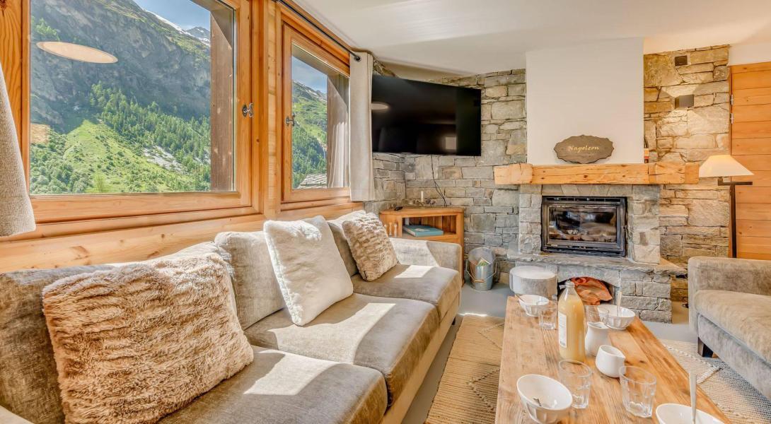 Urlaub in den Bergen Triplex-Chalet 6 zimmer 10 Personnen (CH) - Chalet Napoléon - Tignes - Wohnzimmer