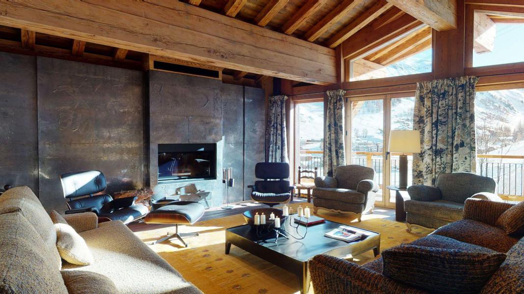 Urlaub in den Bergen Chalet Quadriplex 6 Zimmer 14 Personen - Chalet Ottawa - Val d'Isère - Wohnzimmer