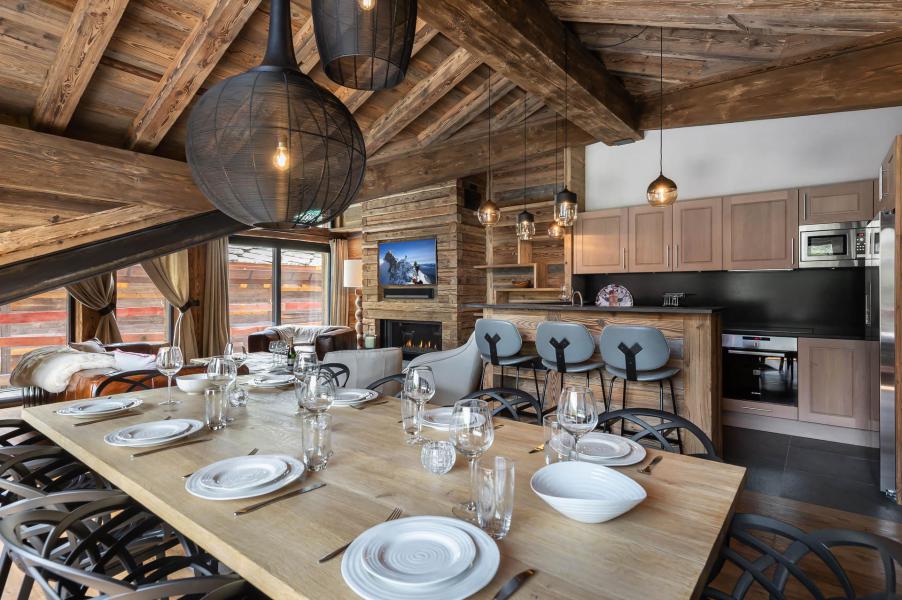 Vacances en montagne Chalet triplex 5 pièces 10 personnes - Chalet Ours Noir - Val d'Isère - Séjour