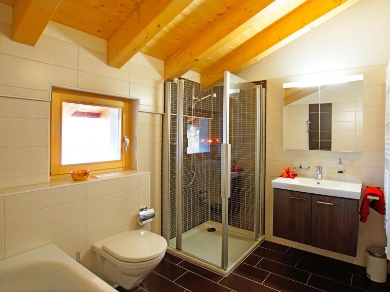Holiday in mountain resort Chalet Ourson Blanc - Thyon - Shower
