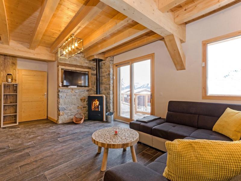 Holiday in mountain resort Chalet Paradise Star - Montchavin La Plagne - Living room