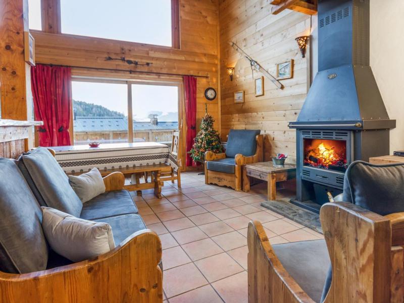 Holiday in mountain resort 5 room triplex chalet 8 people - Chalet Piccola Pietra - Peisey-Vallandry - Living room