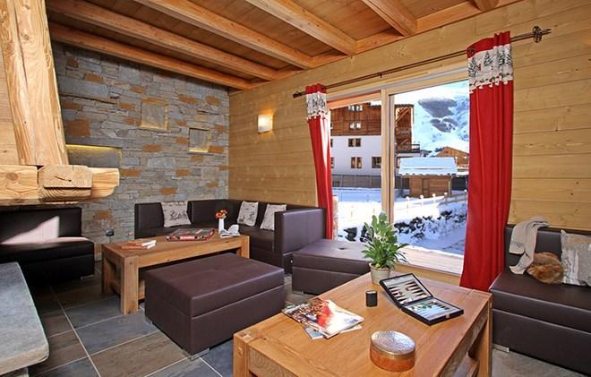 Holiday in mountain resort Chalet Prestige Lodge - Les 2 Alpes - Living room