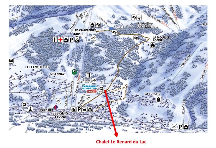 Urlaub in den Bergen Chalet Renard du Lac - Les Gets - Plan