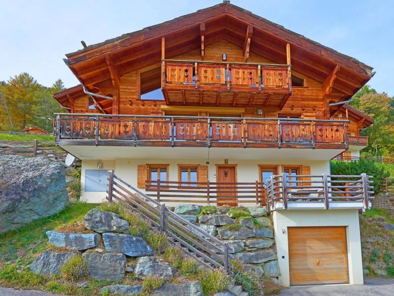 Ski verhuur Chalet Roche des 4 Vallées - Thyon - Buiten zomer