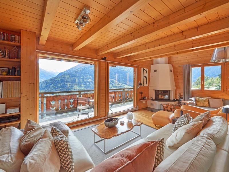 Urlaub in den Bergen Chalet Roche des 4 Vallées - Thyon - Wohnzimmer