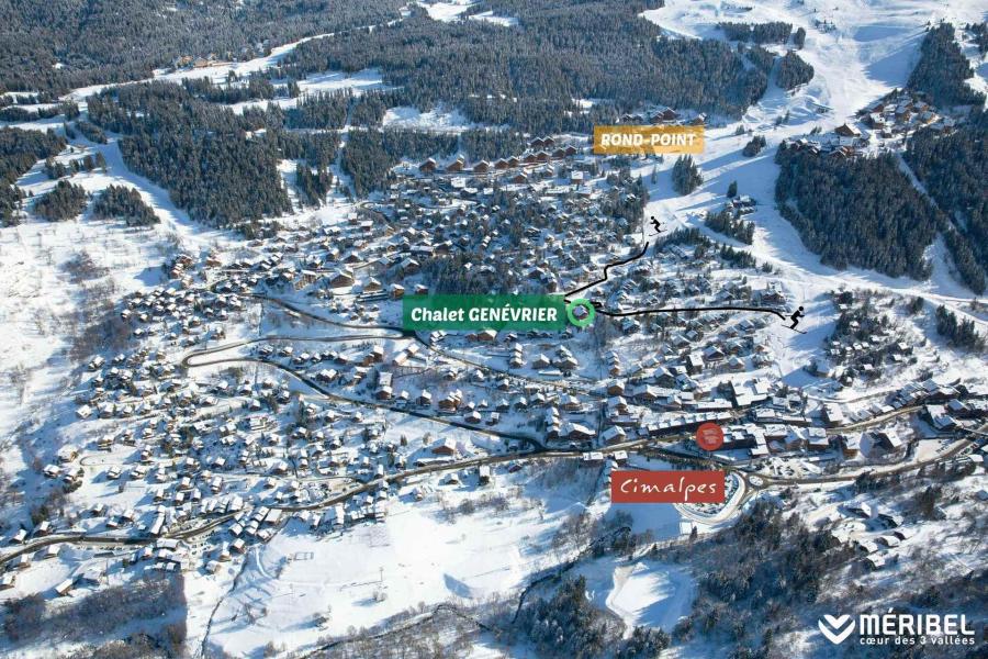 Holiday in mountain resort Chalet Ruisseau Genévrier - Méribel - Plan