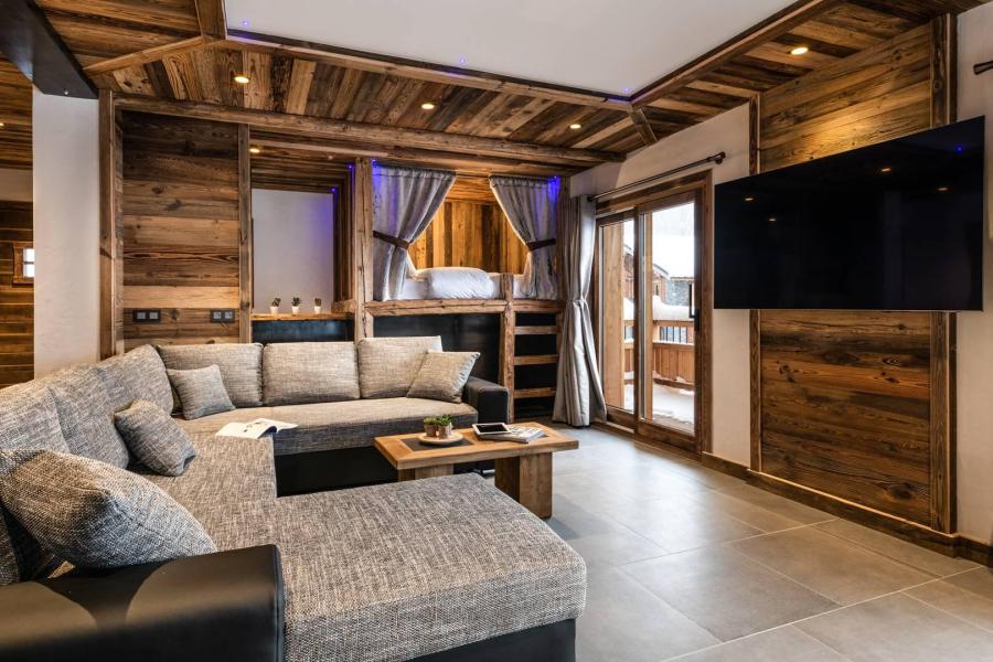 Holiday in mountain resort 6 room chalet 12 people - Chalet Saint Maurice - Champagny-en-Vanoise - Living room