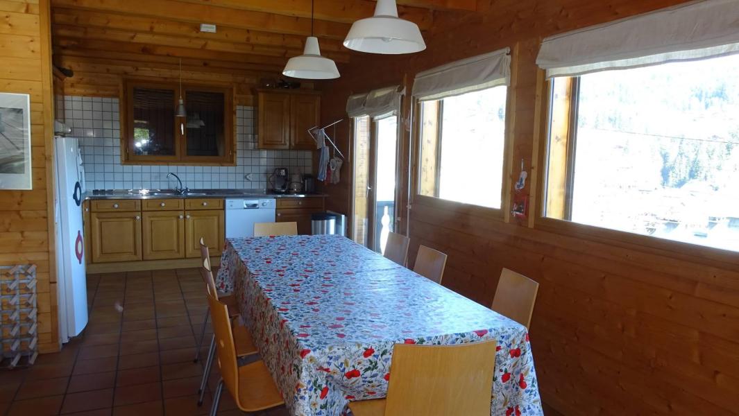 Vakantie in de bergen Chalet 5 kamers 10 personen - Chalet Simche - Les Gets - Woonkamer