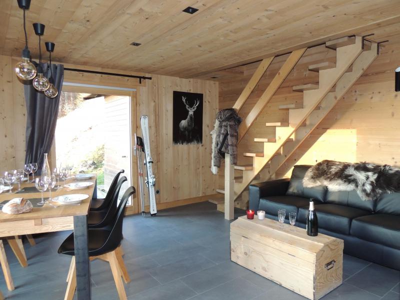Holiday in mountain resort 3 room duplex apartment 6 people - Chalet Socali - Le Grand Bornand - Living room