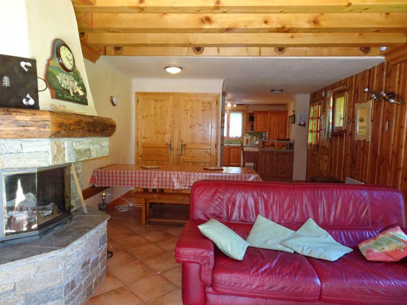 Holiday in mountain resort 6 room triplex apartment 12 people - Chalet Soldanelles - Champagny-en-Vanoise - Living room