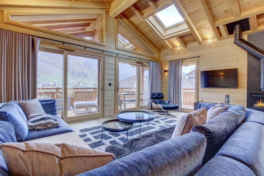 Holiday in mountain resort 5 room triplex chalet 9 people - Chalet Tilly - Morzine - Living room