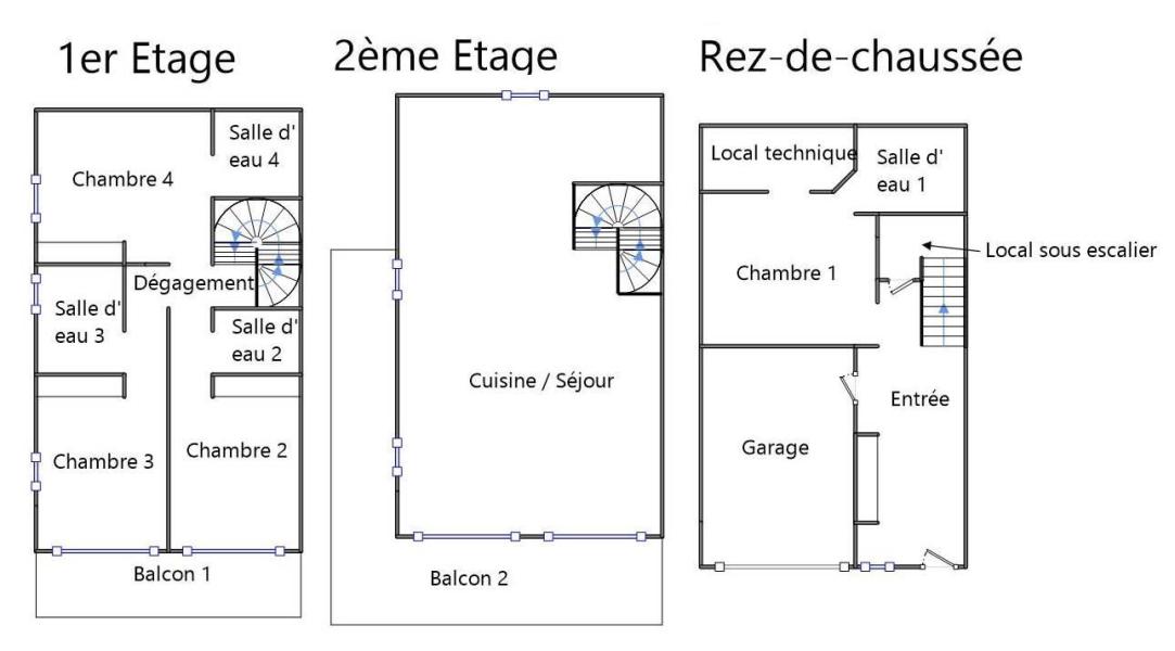 Vacaciones en montaña Chalet triplex 5 piezas para 9 personas - Chalet Tilly - Morzine - Plano