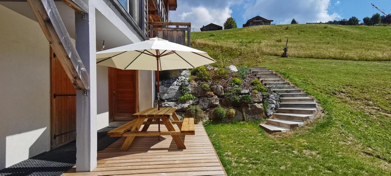 Urlaub in den Bergen 2-Zimmer-Appartment für 4 Personen - Chalet Trois Fleurs - Les Gets - Terrasse