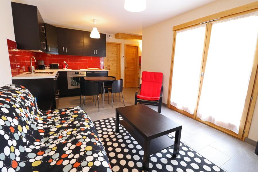 Vakantie in de bergen Appartement 2 kamers 4 personen - Chalet Trois Fleurs - Les Gets - Woonkamer