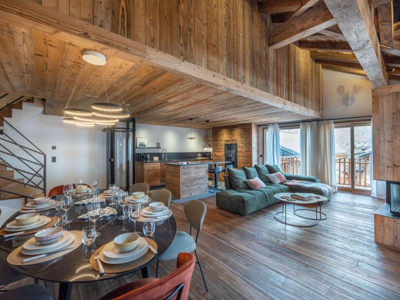 Urlaub in den Bergen 5 Zimmer Chalet für 8 Personen (Ubac) - Chalet Ubac - Saint Martin de Belleville - Wohnzimmer