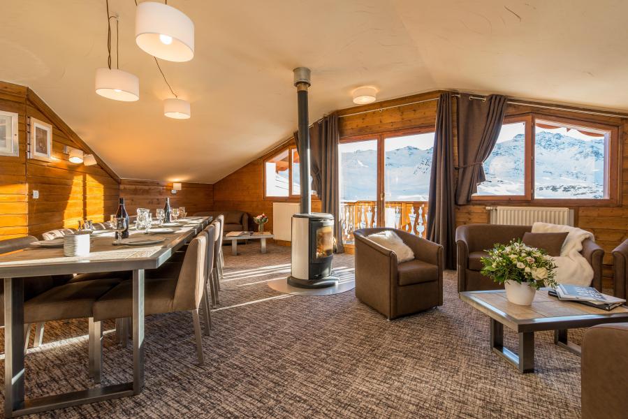 Holiday in mountain resort 6 room apartment 10-12 people (Grand Confort) - Chalet Val 2400 - Val Thorens - Living room