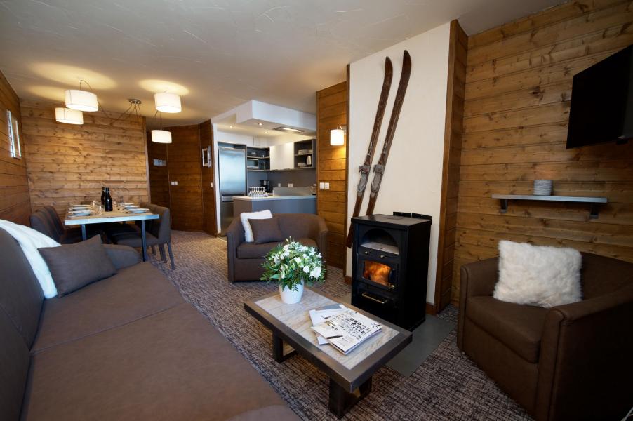 Vakantie in de bergen Appartement 5 kamers 8 personen - Chalet Val 2400 - Val Thorens - Woonkamer