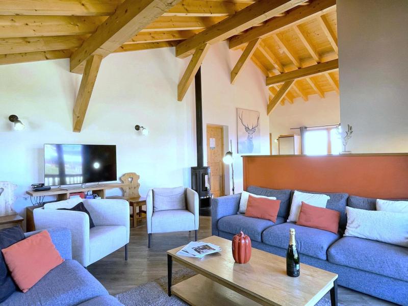 Каникулы в горах Шале триплекс 6 комнат 10 чел. - Chalet Valériane - La Rosière - Салон